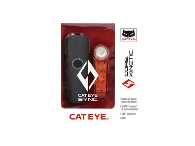 Cateye Sync Set Core & Kinetic Front & Rear Set