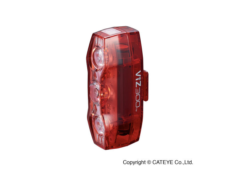 Cateye Viz 300 Rear Bike Light click to zoom image