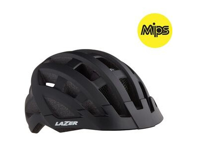 Lazer Compact DLX MIPS Helmet, Black, Uni-Adult