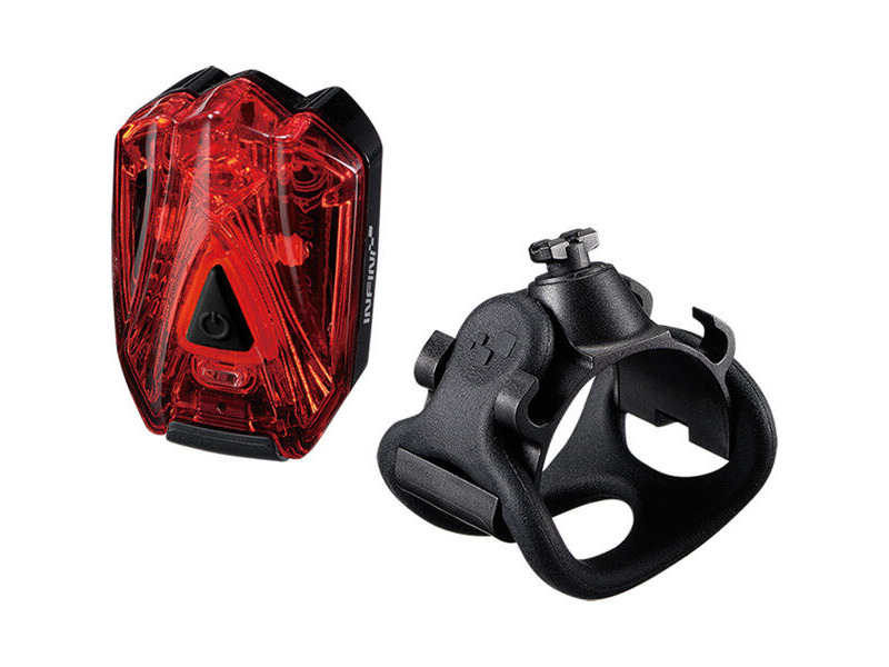 Infini Lava super bright micro USB rear light with QR bracket black with red lens click to zoom image
