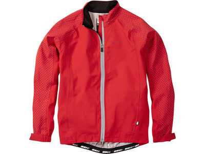 Madison Sportive Hi-Viz youth waterproof jacket, flame red