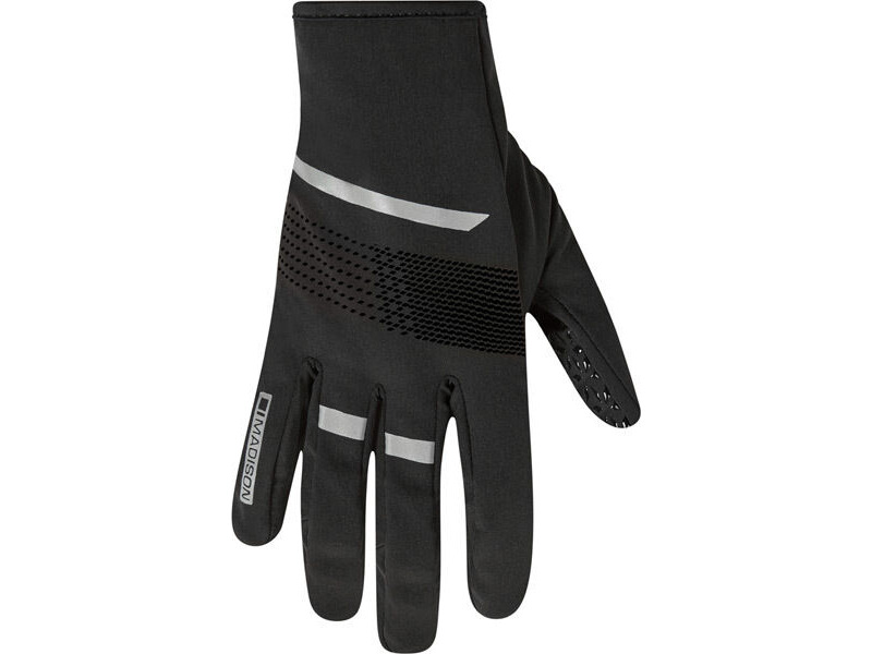 Madison Element youth softshell gloves, black click to zoom image