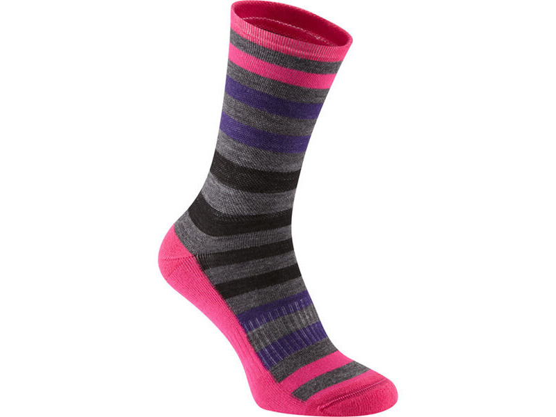 Madison Isoler Merino 3-season sock, pink pop click to zoom image