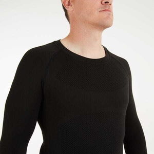 Madison Isoler mesh men's long sleeve baselayer - black click to zoom image