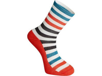 Madison Isoler Merino 3-season sock - white / red / blue pop