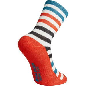 Madison Isoler Merino 3-season sock - white / red / blue pop click to zoom image
