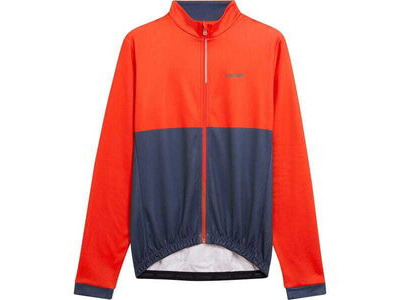 Madison Sportive men's long sleeve thermal jersey - chilli red / navy haze