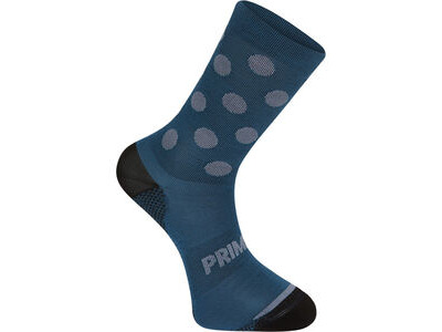 Madison Explorer Primaloft extra long sock, polka navy haze / shale blue