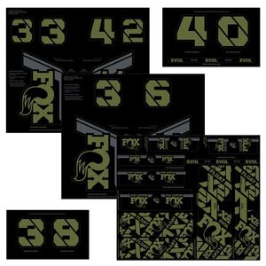 Fox AM Custom Decal Kit 2021  Olive Drab  click to zoom image