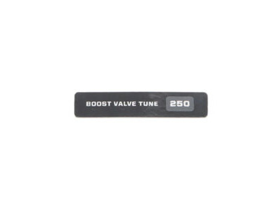 Fox Shock Boost Valve Decal Tune 250