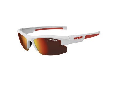 Tifosi Shutout Single Lens Sunglasses Matte White/Red