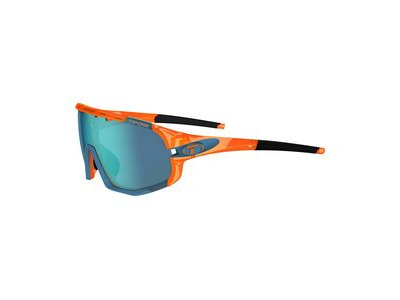 Tifosi Sledge Interchangeable Clarion Lens Sunglasses Crystal Orange/Clarion Blue