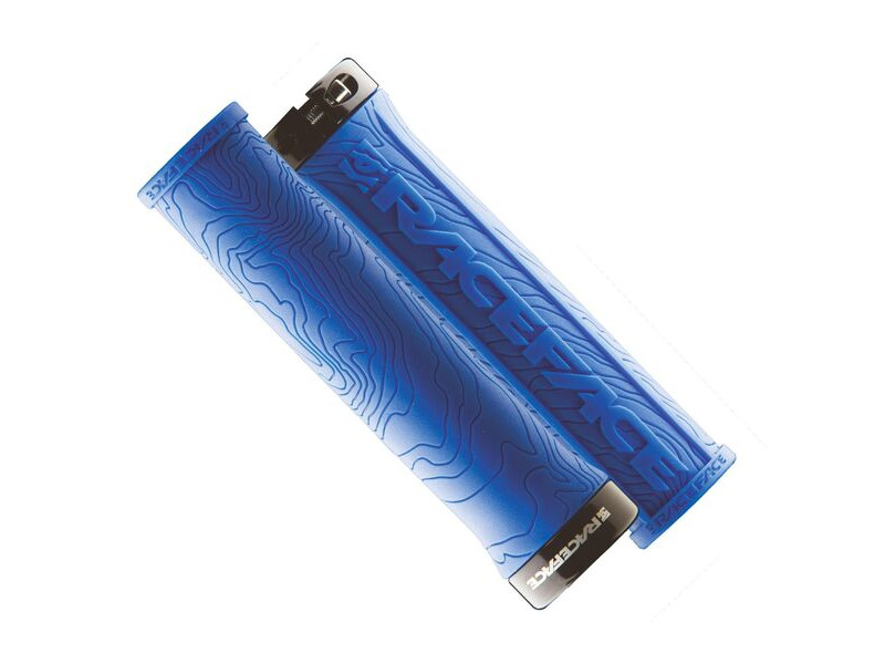 Race Face Half Nelson Lock On Grips Blue click to zoom image