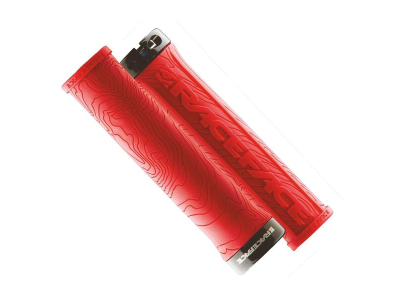 Race Face Half Nelson Lock On Grips Red click to zoom image