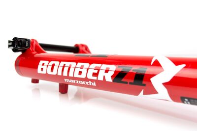 Marzocchi Bomber Z1 Coil GRIP Tapered Fork 2020 Red 27.5" / 180mm / 44mm click to zoom image