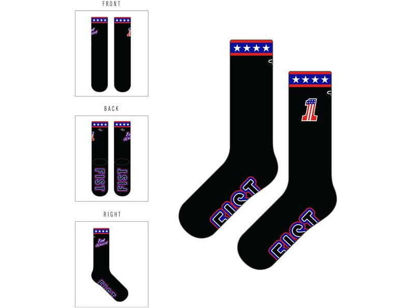 Fist Handwear Special Edition Evel Knievel Crew sock Black click to zoom image