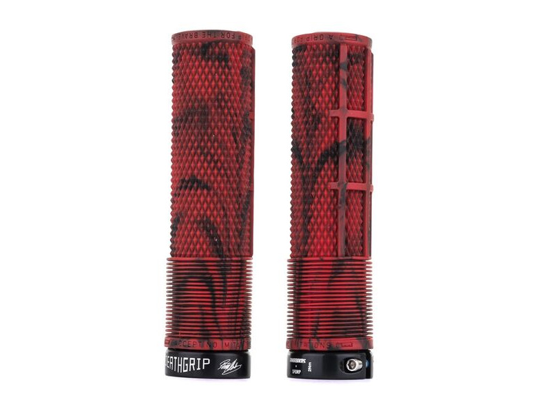 DMR Bikes Deathgrip Non-Flange Soft Marble Red click to zoom image